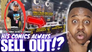 Fatal Jay reveals indie comic marketing secrets with Sigma Comics creator at a sold-out comic convention booth.
